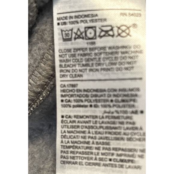 Old Navy Jacket Active Women's Grey Zip Snap Size L Full Zip Collar To High Neck - Picture 11 of 11